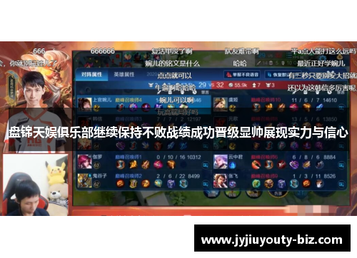 盘锦天娱俱乐部继续保持不败战绩成功晋级显帅展现实力与信心